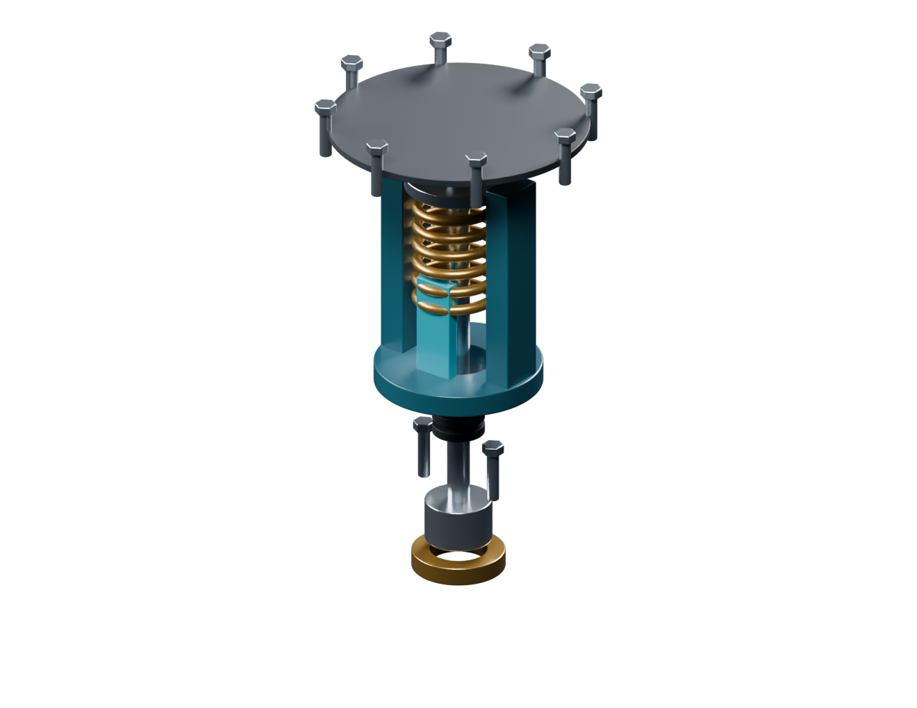 Actuated control valve
