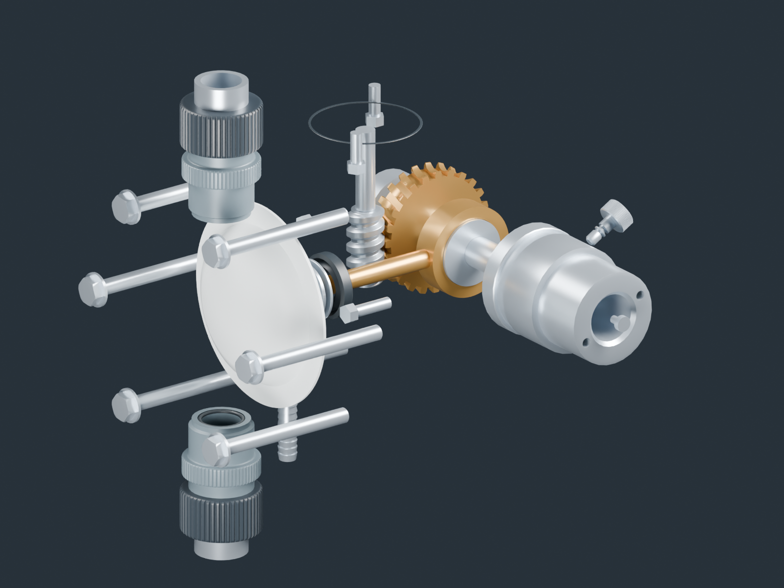 Diaphragm metering pump